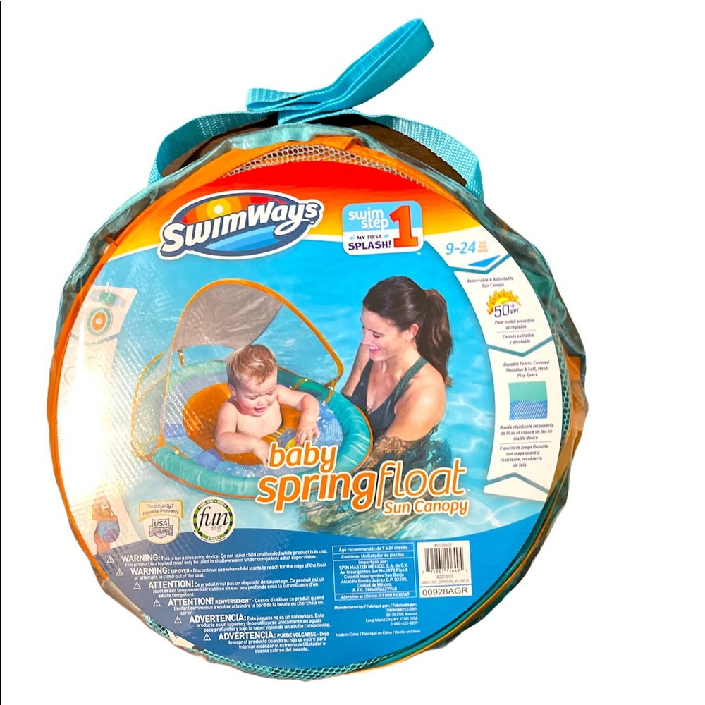 swim step 1 baby spring float sun canopy